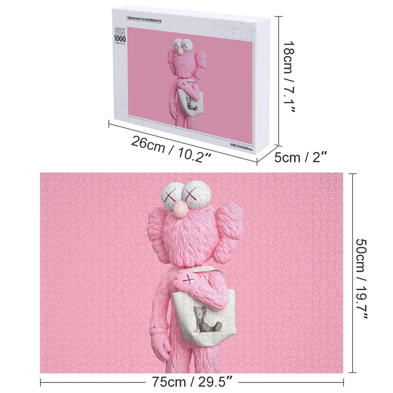 Amazon.co.jp: パズル Kaws ジグソ 500/1000ピース 人気 アニメコ