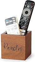 Vista 1 de Soporte para control remoto, soporte de madera para control remoto de TV para mesa, organizador remoto para decoración del hogar, caja remota