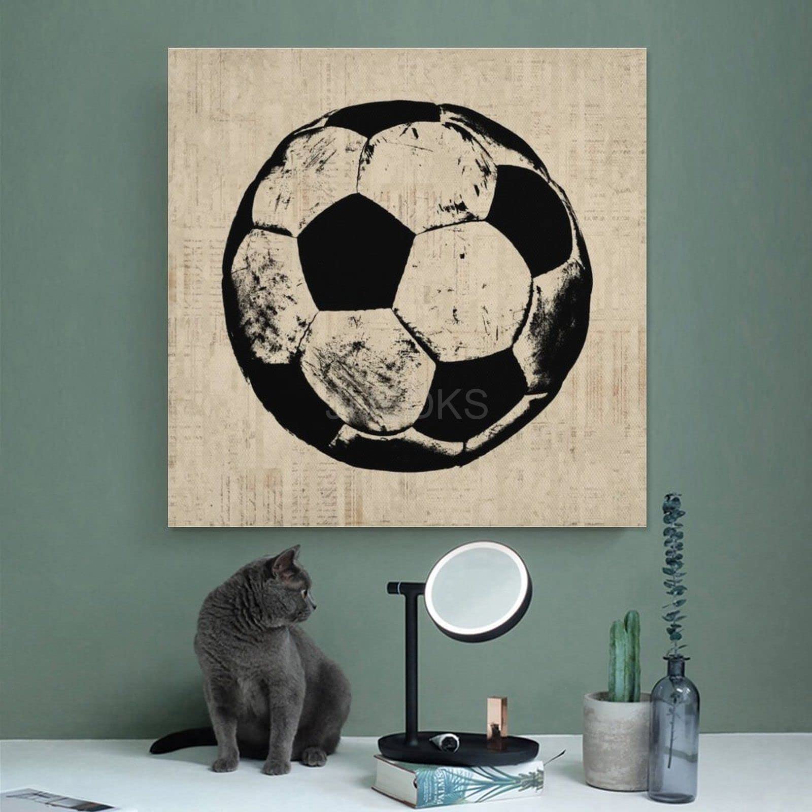 Housoutil Orologio da Parete Rotondo a Forma di Pallone da