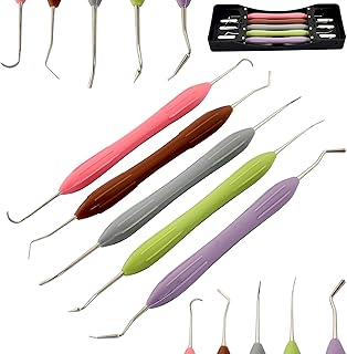 AAProTools Silicone Handle Dental Composite Filling Instruments Kit 5pcs Tools DN-2285