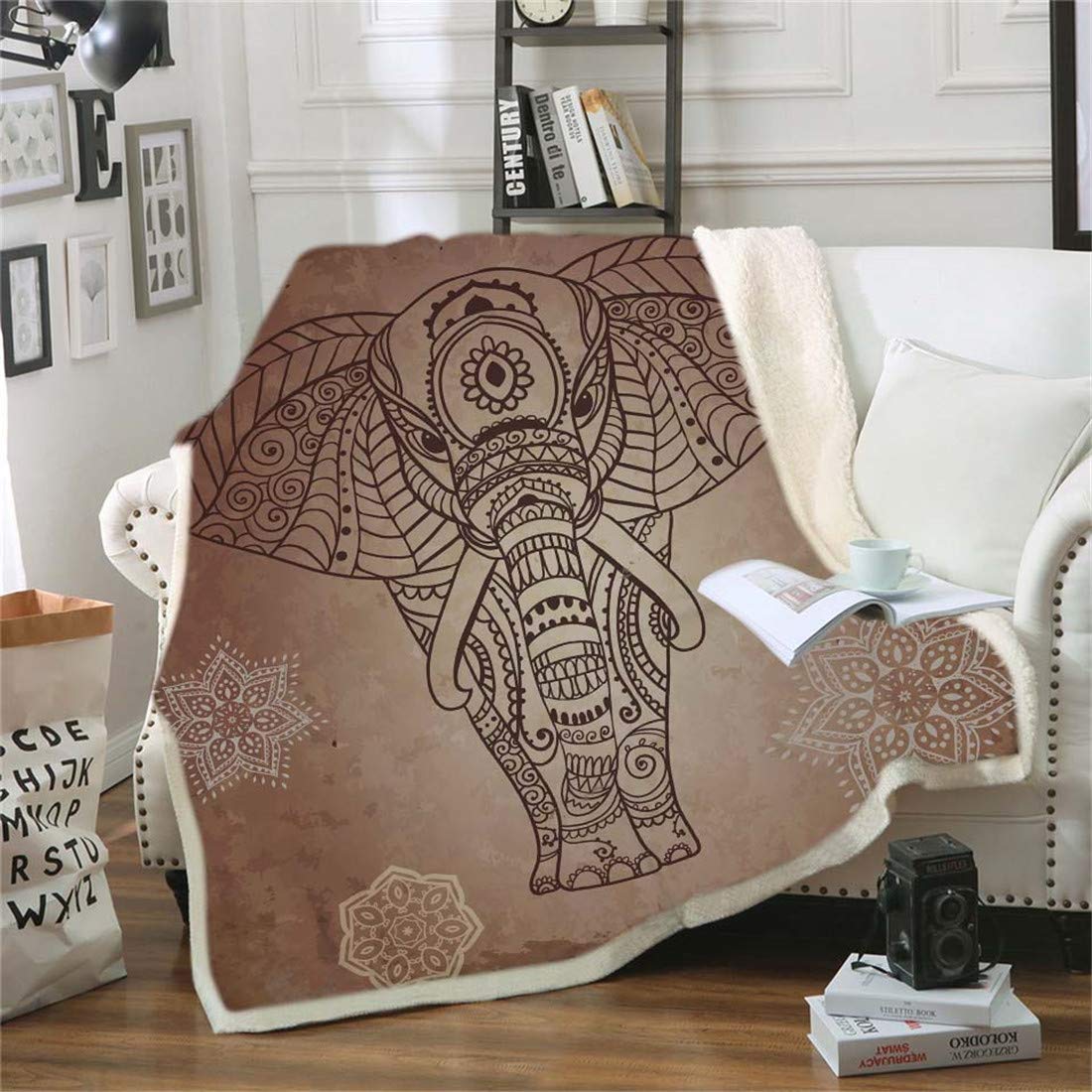 Coperta Morbida In Microfibra Morbuy 150x200cm, Plaid 3D Velluto Per Divano E Letto, Giardino E Picnic, Calda E Leggera