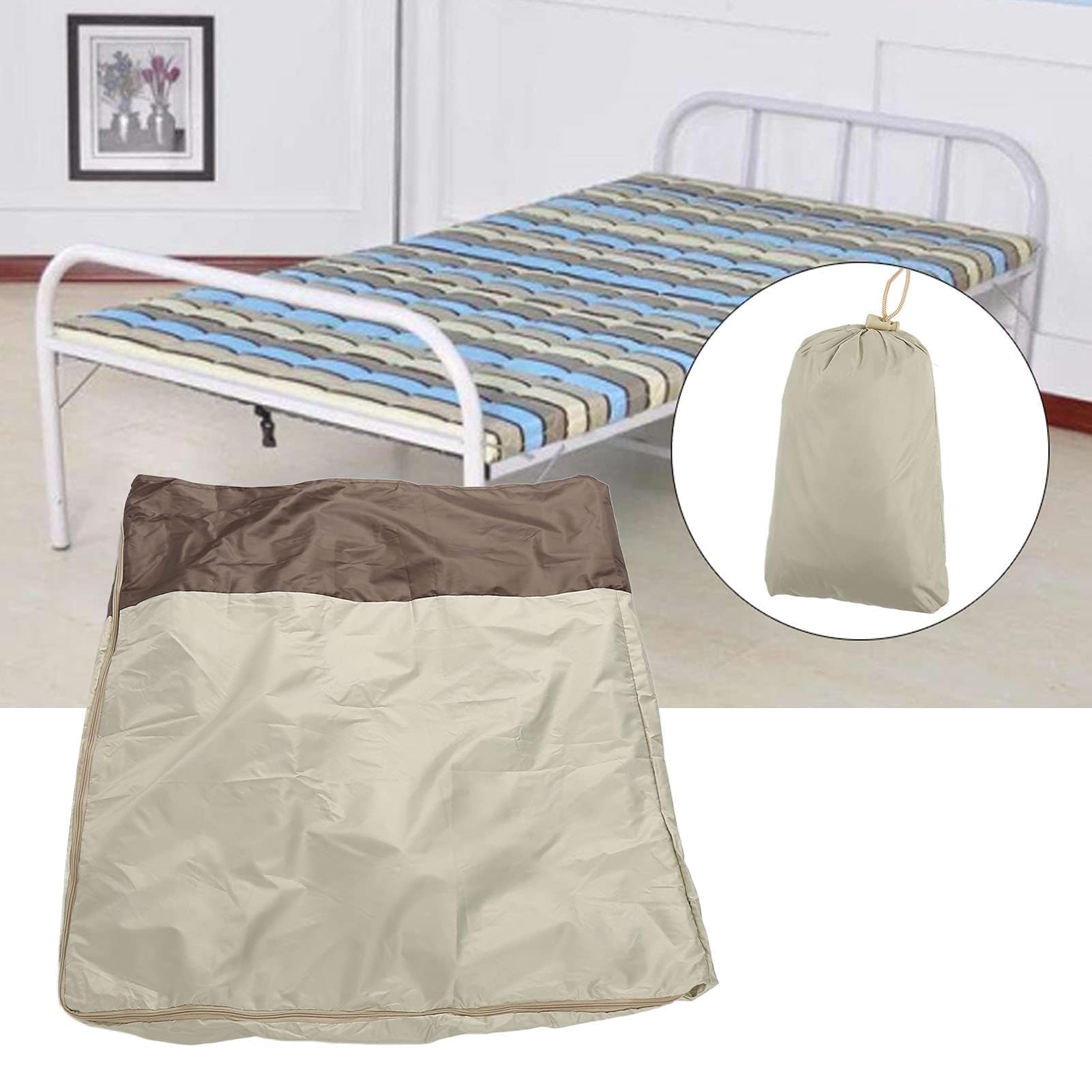 Funda de Cama Plegable, Tela Oxford 210D Resistente a la Intemperie, Ligera, Adecuada para Piscina, Silla de Playa, Cama Plegable en el Patio (85 * 33 * 107cm)
