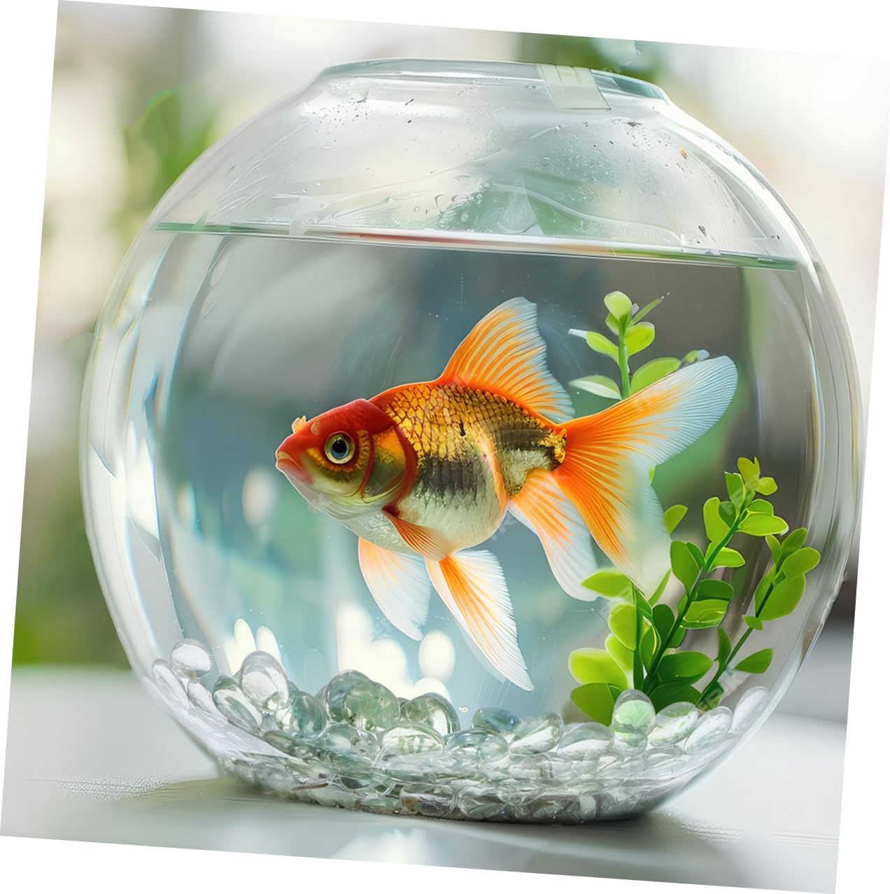 BESTYASH 300pcs Flat Glass Marbles Vase Decor Filler Beads Glass Pebbles for Aquarium Fish Tank Home Decoration and DIY Floral Arrangements