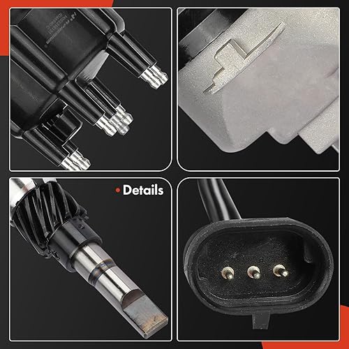 Miniatura 8 de A-Premium Distribuidor de encendido con tapa y rotor compatible con Jeep Grand Cherokee, Cherokee 1994-1997, Wrangler 1994-1995 1997, 4.0L