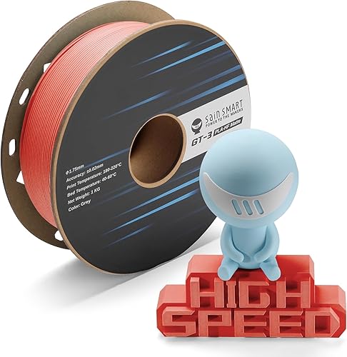 Vista 31 de SainSmart GT-3 High Flowability Flexible PLA Filament 1.75mm, High Flow 3D Printer Filament for High-Speed Printing, 2.2 LBS (1KG) Spool, White