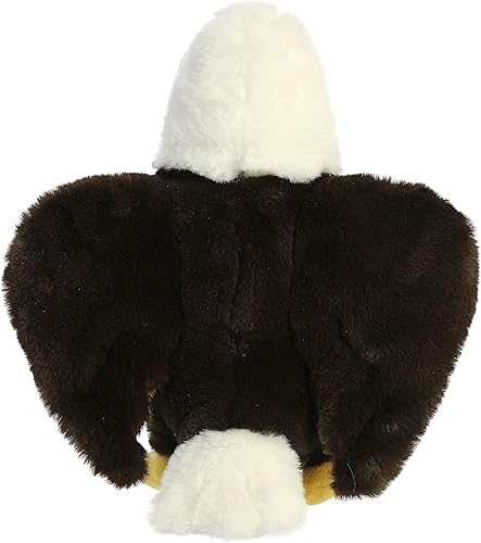 Miniatura 7 de Aurora Eco-Friendly Eco Nation - Animal de peluche ecológico, hecho con materiales reciclados, águila color marrón, 9.5 pulgadas