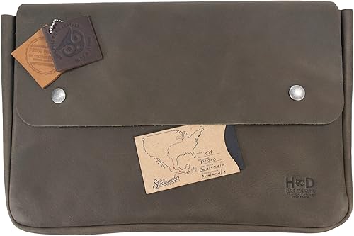 Miniatura 7 de Hide & Drink, Carpeta Vintage Portadocumentos, Estuche de archivo, Carpeta A5, Cartera de sobre, Bolsa para lápices, Cuero de grano completo, hecho