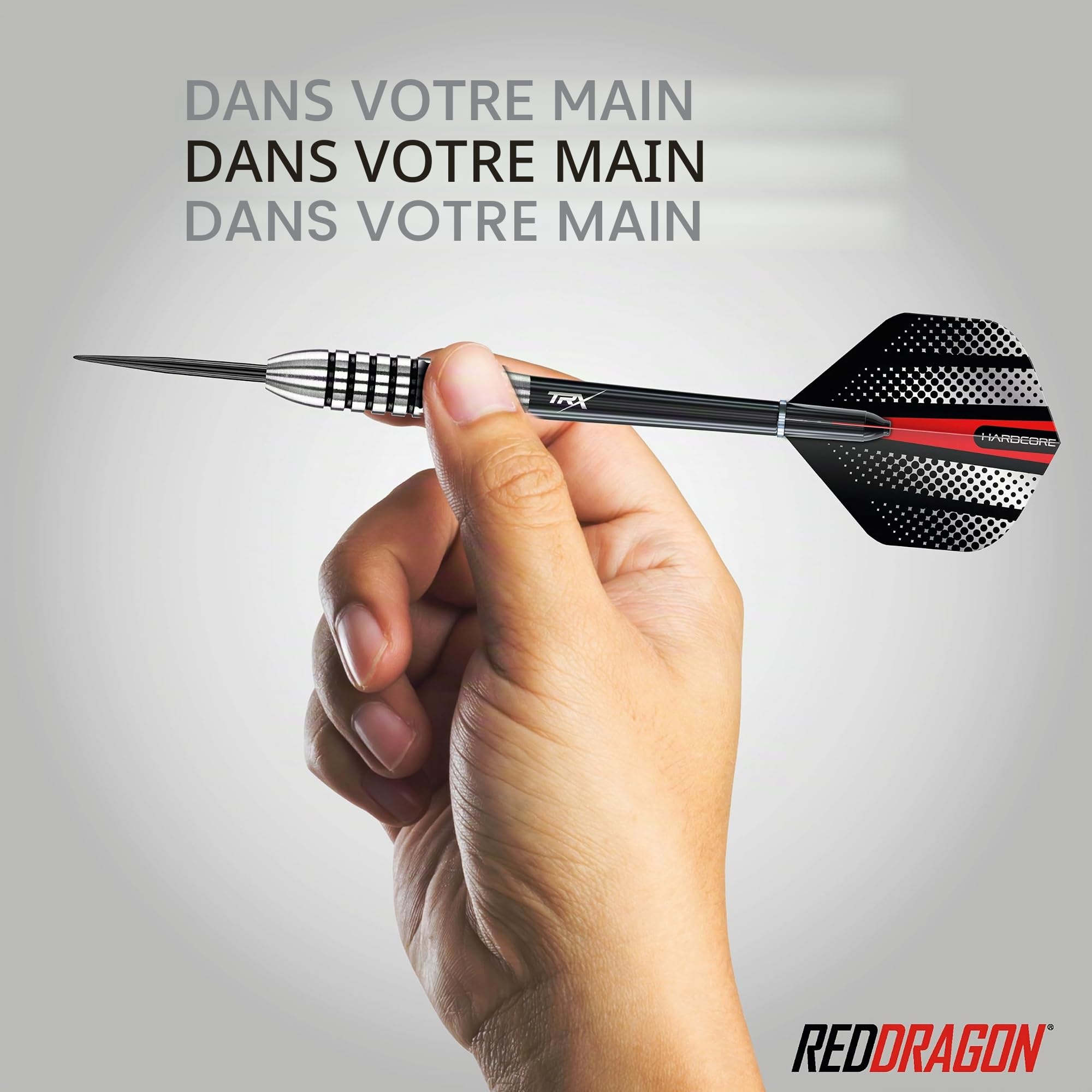 RED DRAGON Flightmaster - Fléchettes en tungstène avec Pointe en Acier, Vols et tiges de fléchettes 22g, 23g, 25g, 26g, 28g