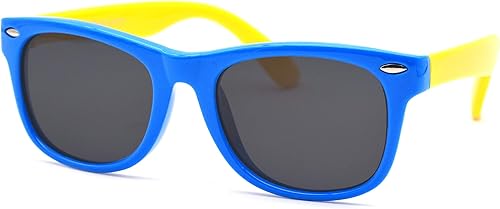 Lentes de sol para niños pequeños, de plástico, polarizados, flexibles, para niños y niñas de 2 a 10 años.