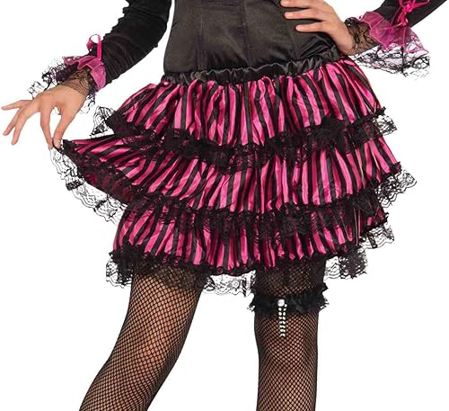 Forum Novelties Falda de disfraz de Burlesque para mujer, RosaNegro