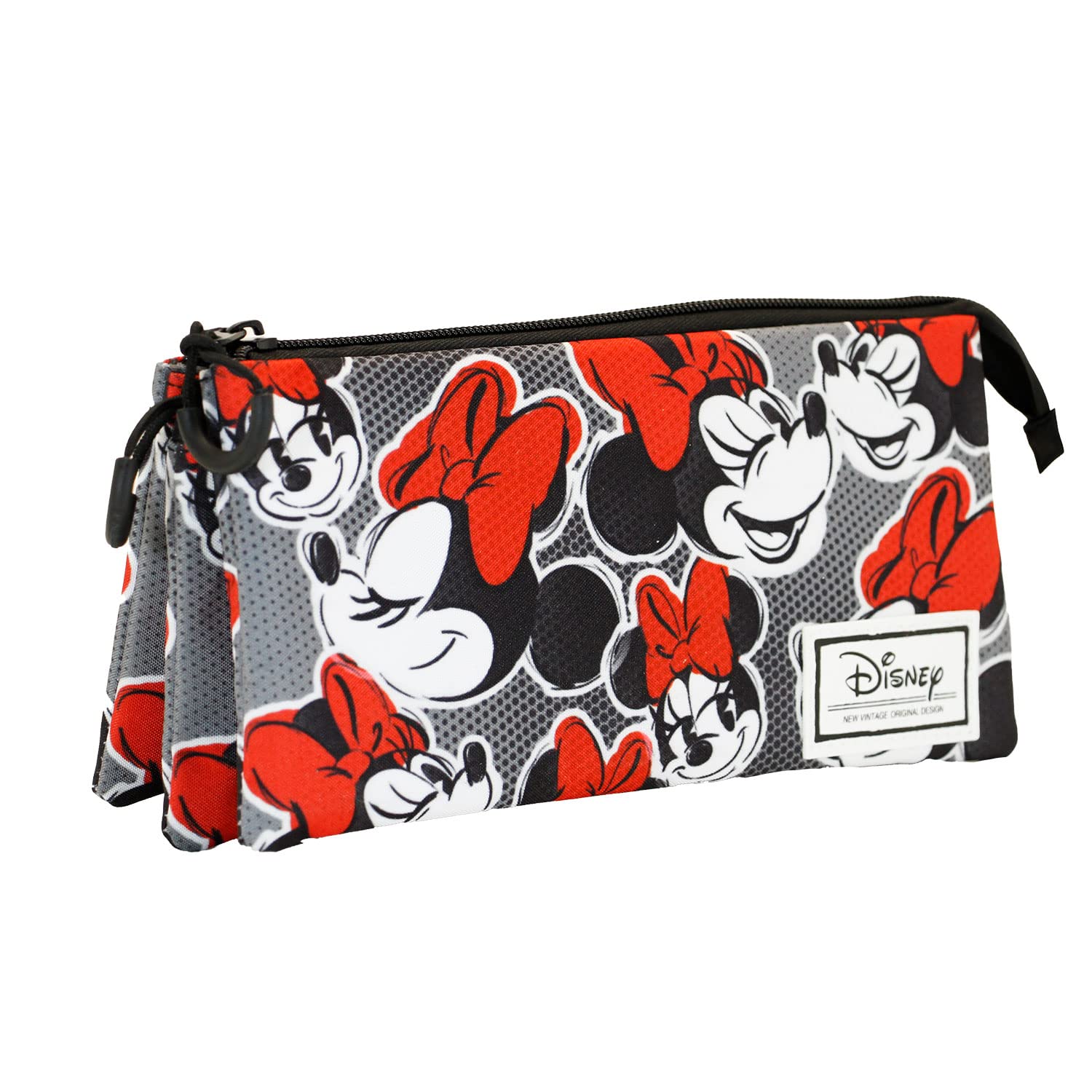 Mochila Gepack Disney Minnie Mouse Moño Rojo Con Negro 3D