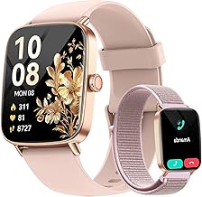 Women's Smart Watch with Calls, 1.85 Inch Smartwatch Woman for iOS/ Samsung/ Android, 120+ Sports Modes, Bracelet Activity Heart Rate Monitor/Sleep Monitor/Pedometer, IP68 Waterproof Sports Watch