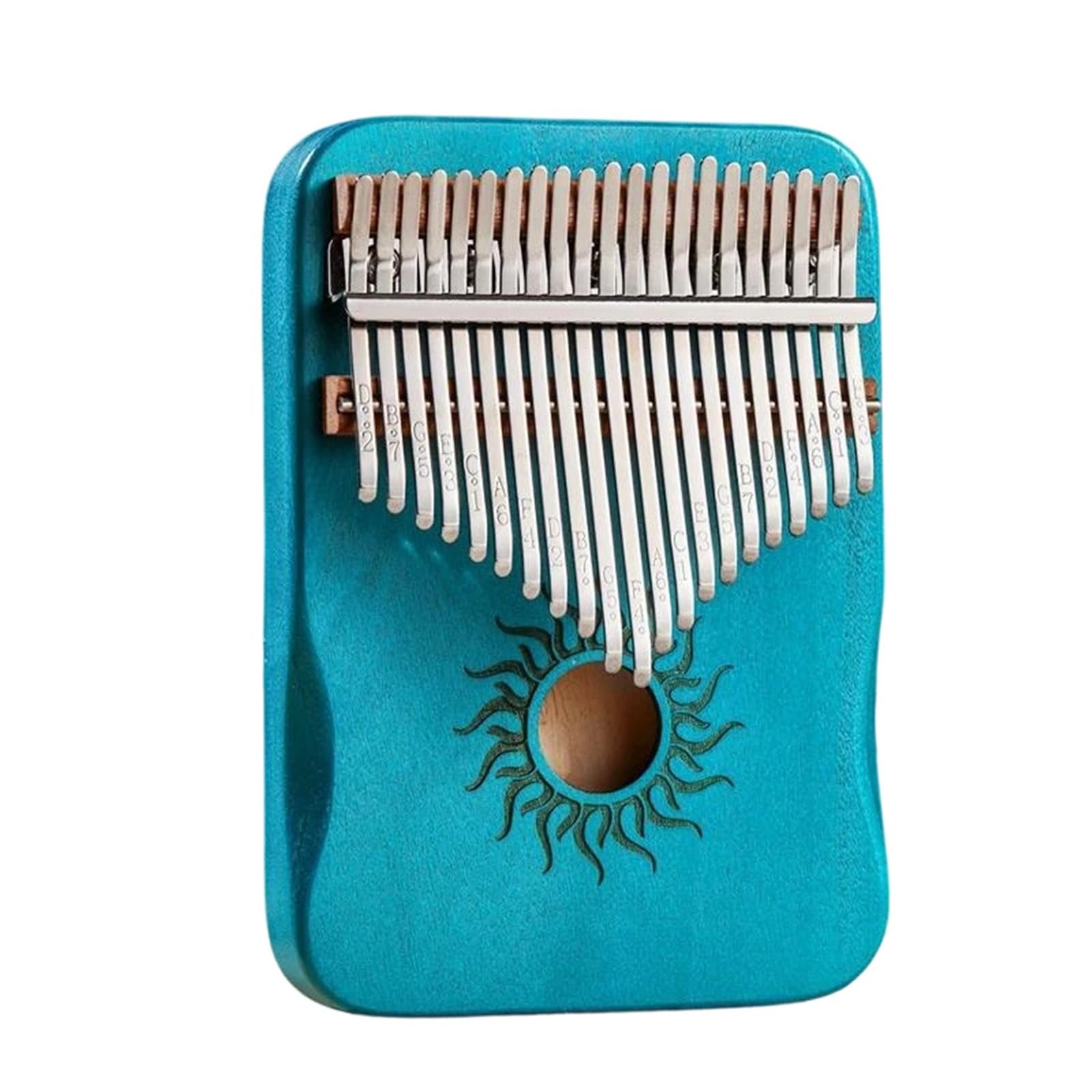 Kalimba portátil Madera De Arce Kalimba | Esta kalimba hace que aprender sea divertido(Blue 21 key)