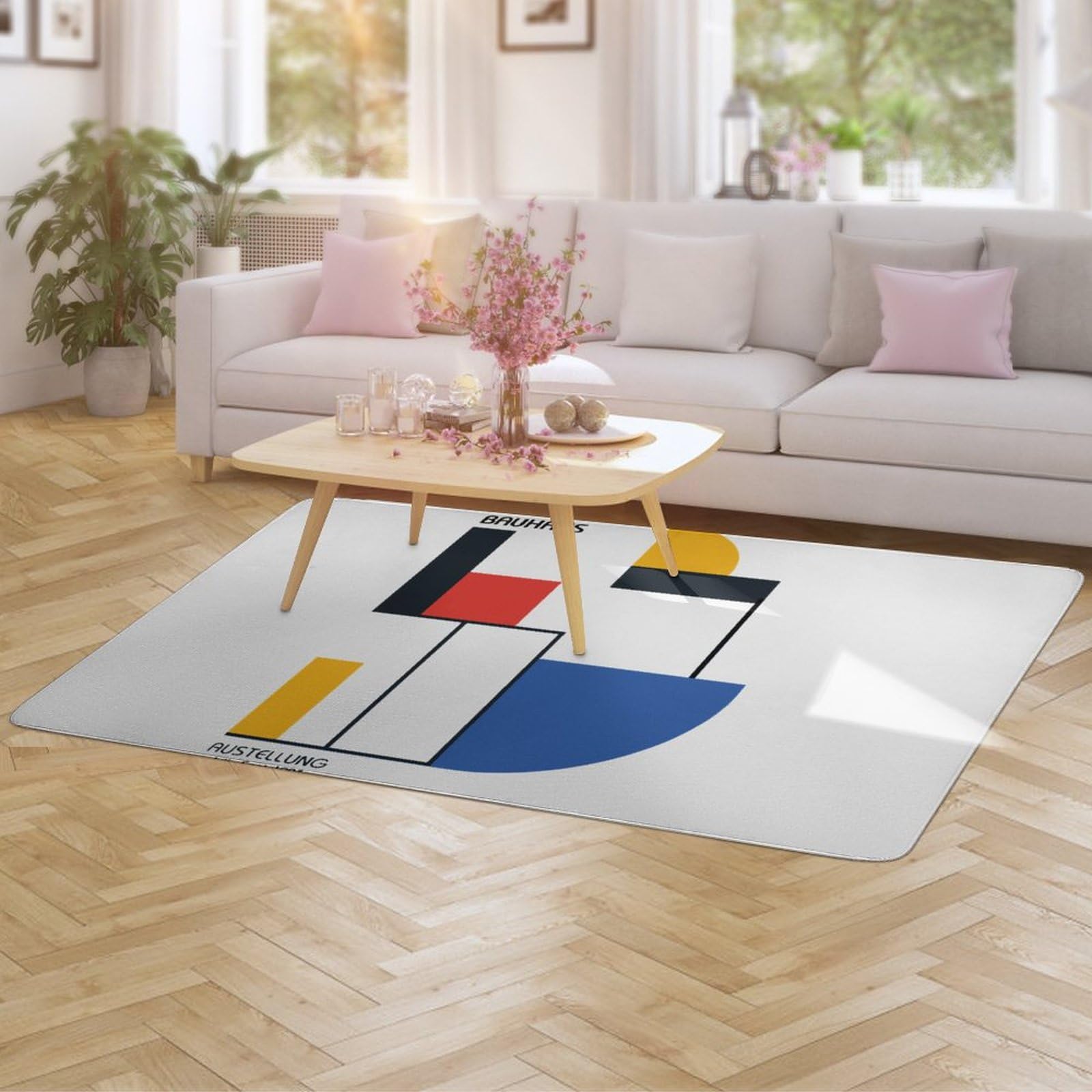 Amazon | カーペット バウハウス ポスター ミニマリスト 抽象 幾何学