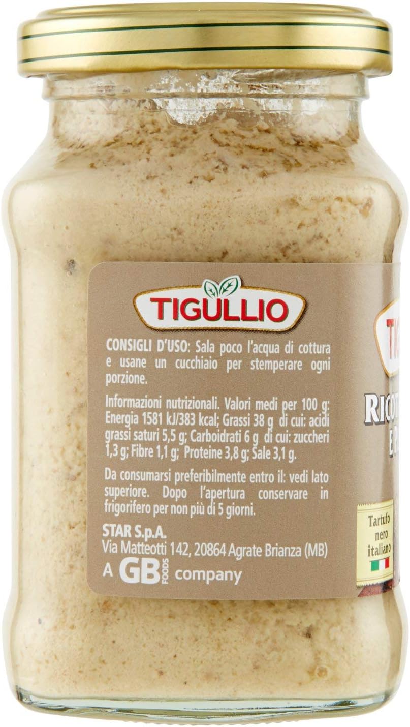 Tigullio Salsa con Ricotta, Tartufo e Pepe Nero, 185g - Immagine 2