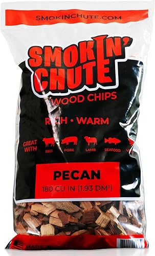 Virutas de madera de nuez para ahumar, sabor rico y cálido, perfecto para parrillas ahumadoras, no necesita remojo, fabricado en Estados Unidos