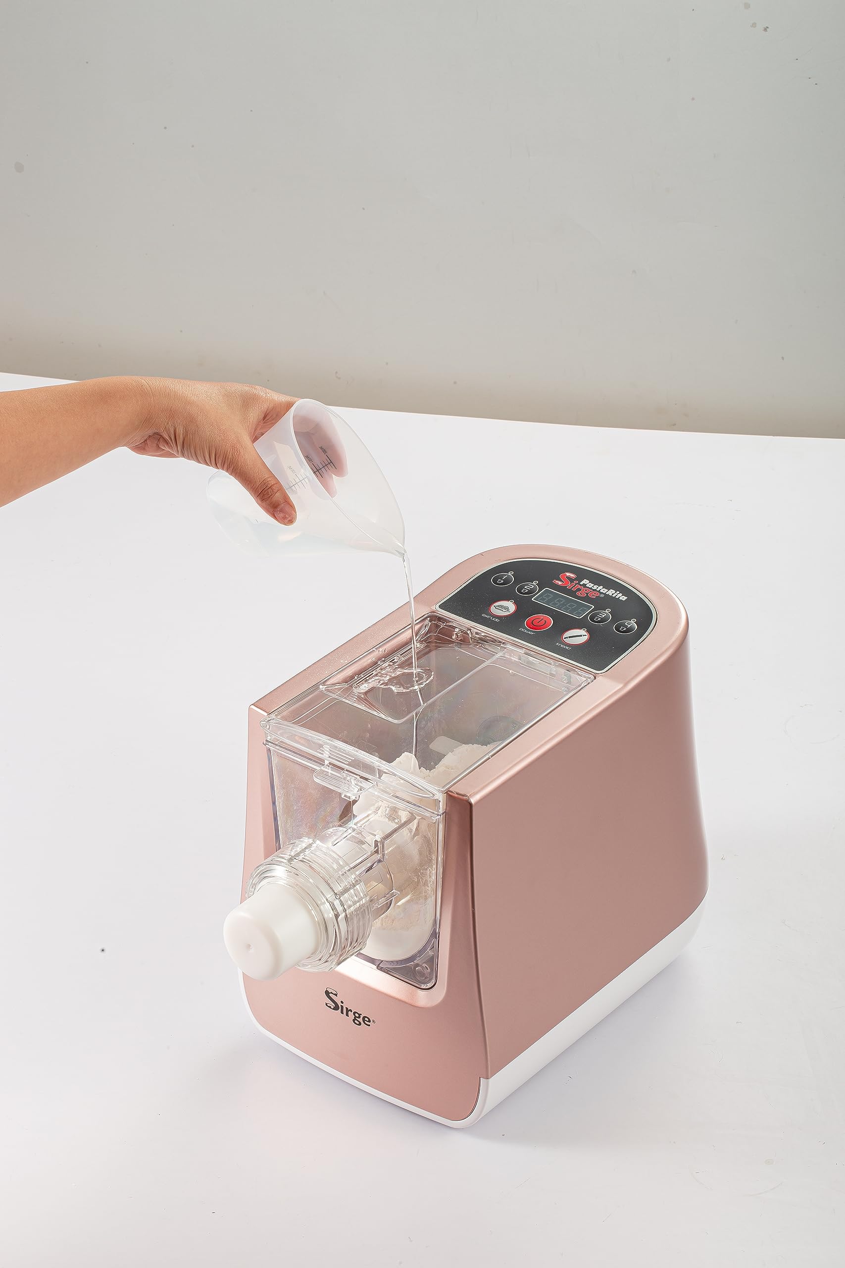 Sirge Pasterpane Pétrisseur et machine à pâtes fraîches aux œufs 3 en 1 Pâte à Pain Pizza – 22 bandes – 1 kg – 300 W