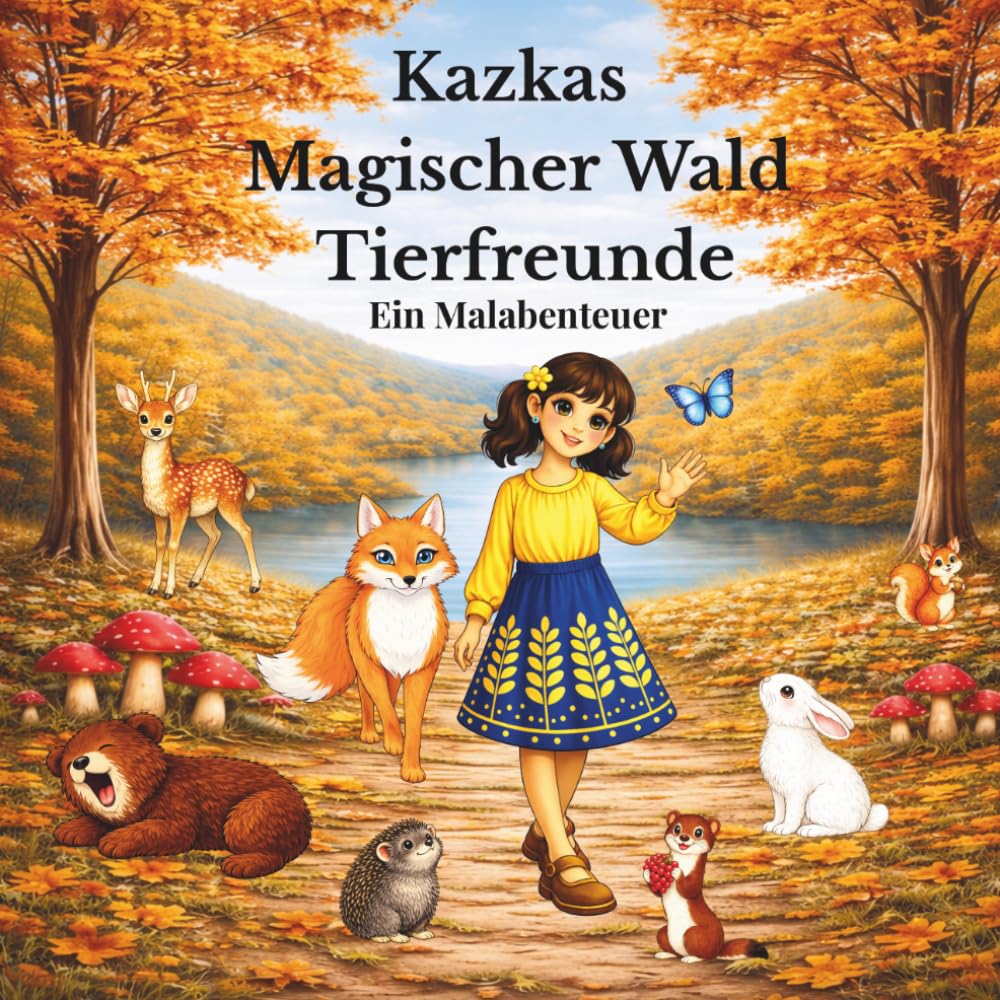 Kazkas Magischer Wald: Tierfreunde: Malbuch für Kinder