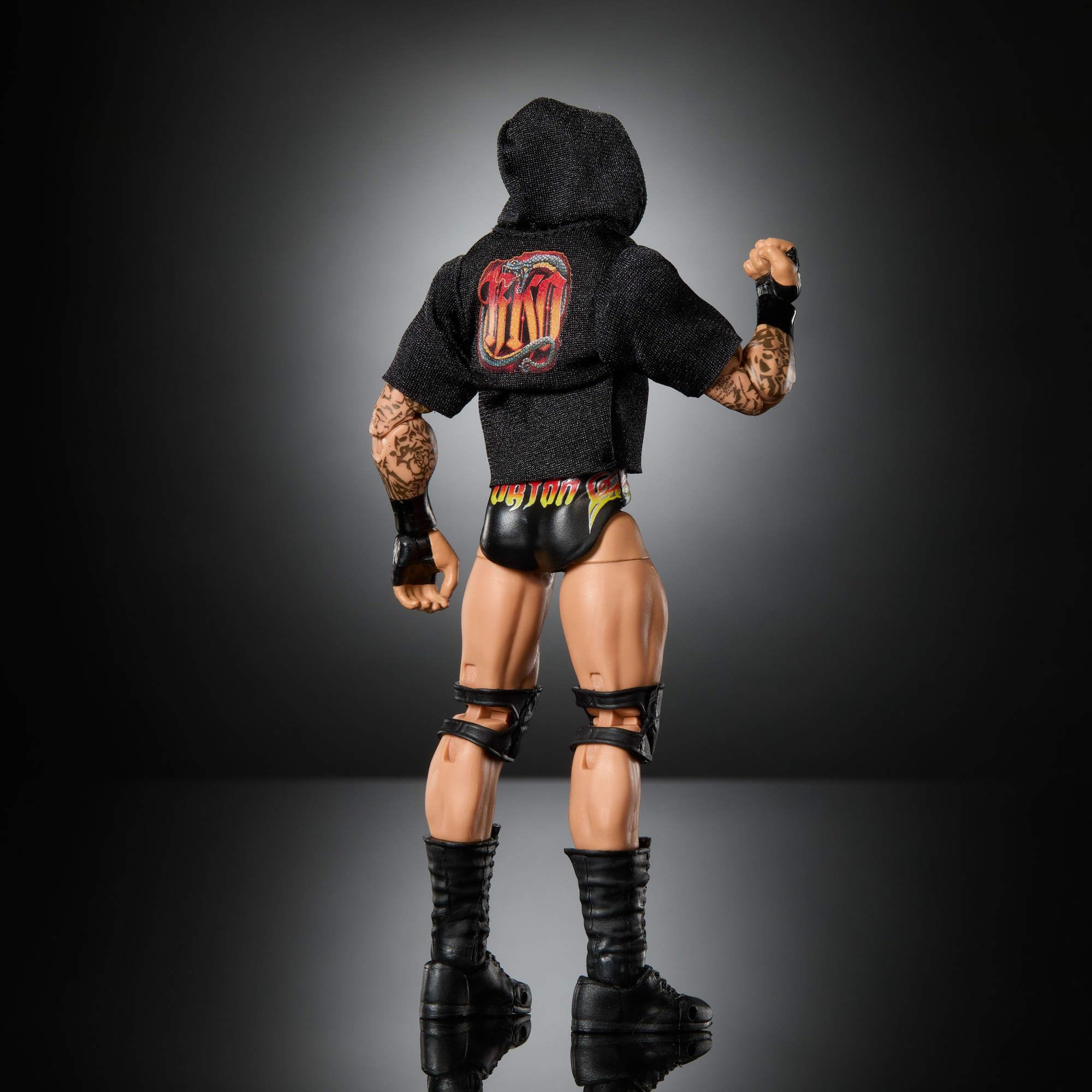 Mattel WWE Ultimate Edition Randy Orton Figurka i akcesoria Zestaw, ok. 15 cm w skali, wymienne głowy i dłonie, 30 punktów ruchu, zabawka dla dzieci 8+, fanów i kolekcjonerów, JHV98