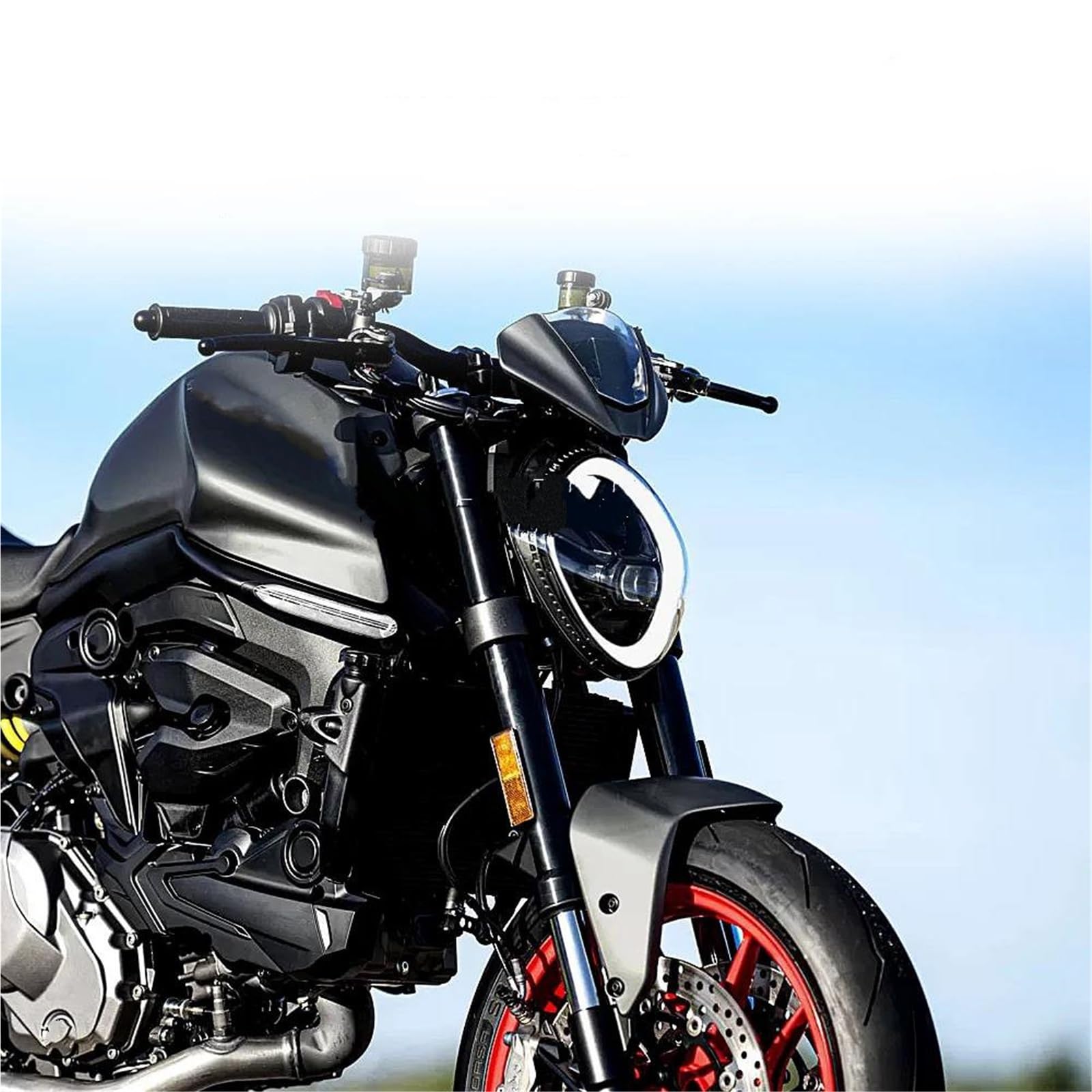 Cúpulas Y Parabrisas para Motocicleta para Ducati para Monster 950/937 (2021-2024) Delantero Deflector De Viento con Soporte Deflector de Viento para Parabrisas