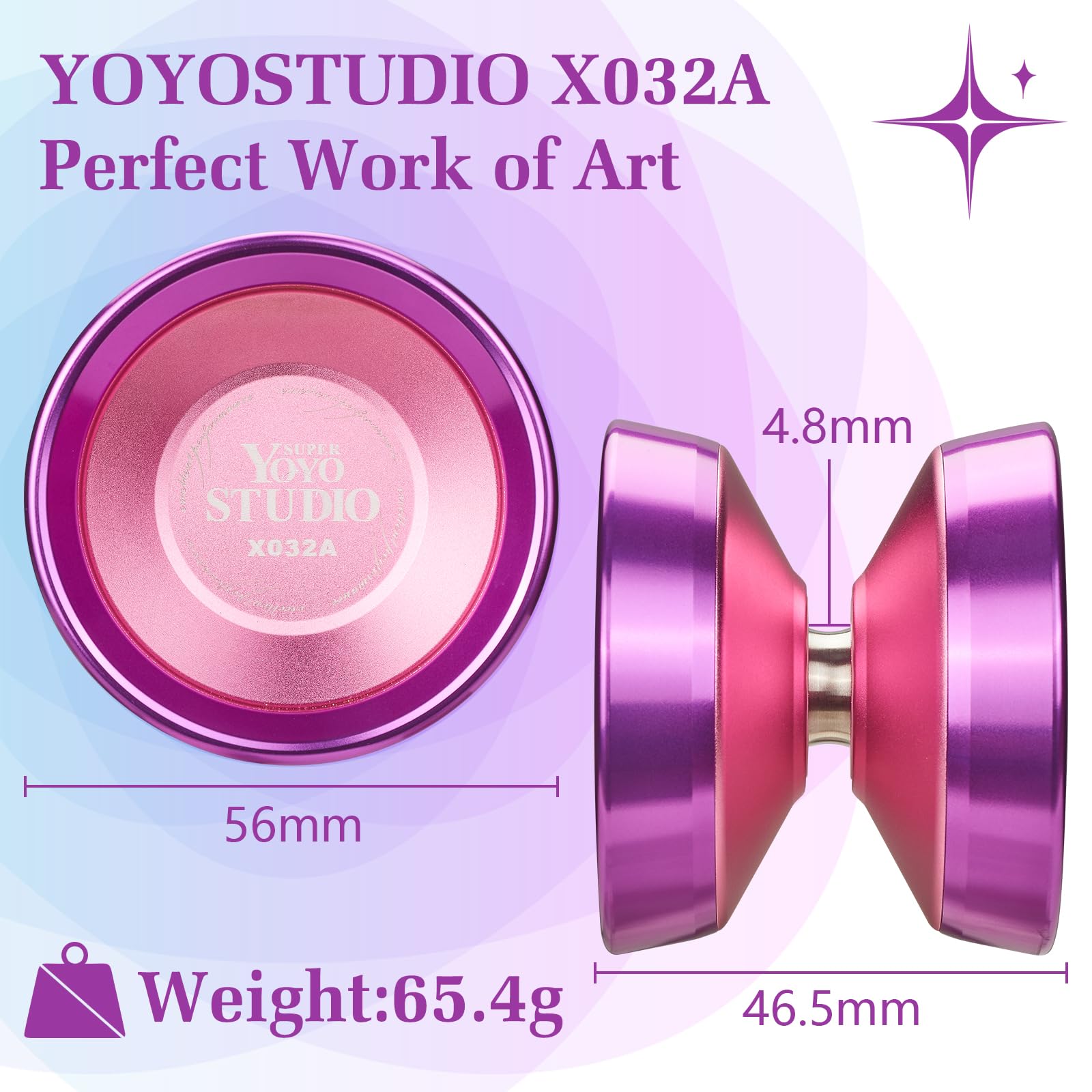 YOYOSTUDIO Yoyo Professional Unresponsive Yoyos with Dual Aluminum