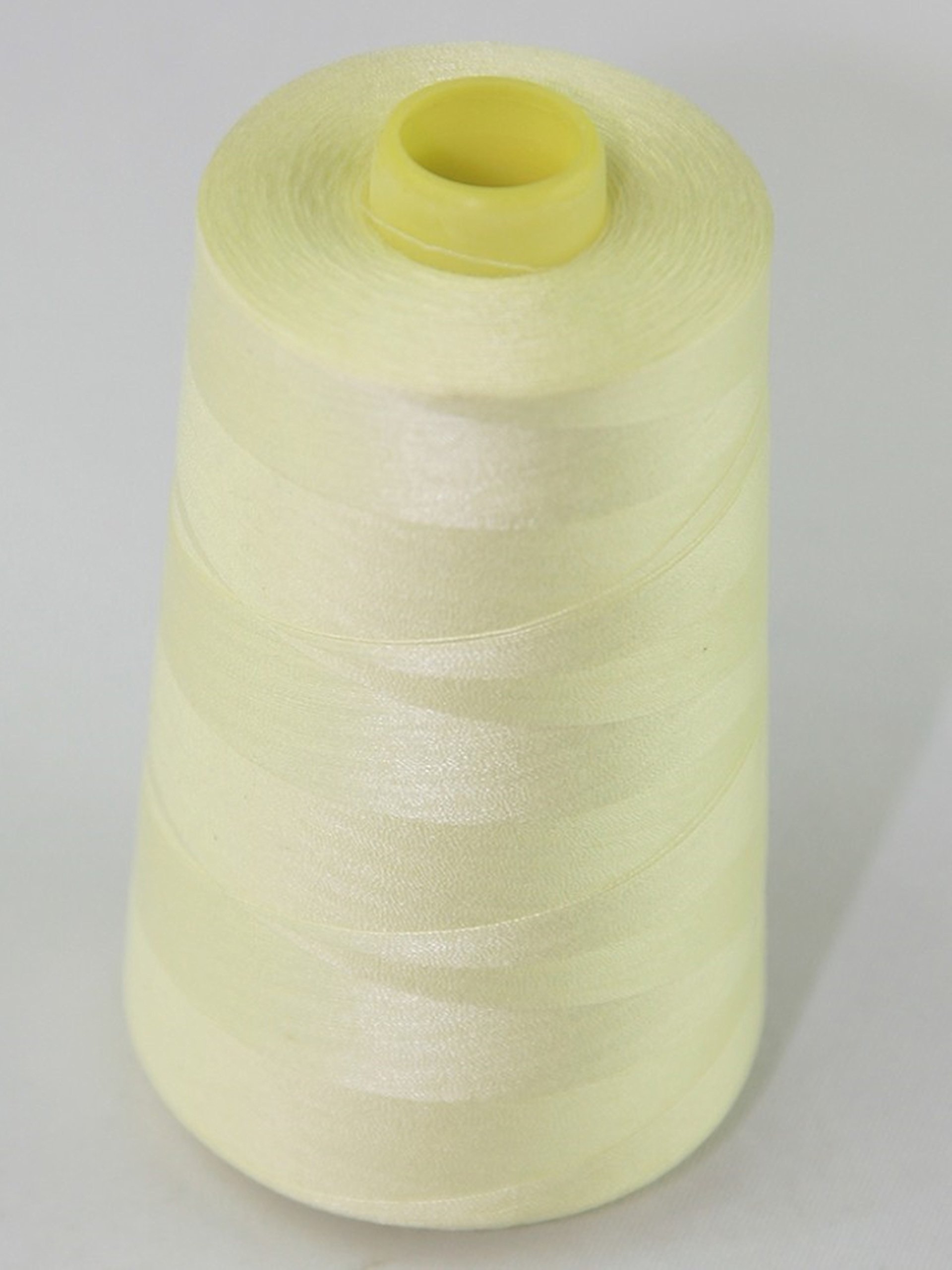 Gcs London Lemon Polyester All Purpose Polyester Sewing Thread 40S/2 4 X 5000 Meters (5468 Yard) Cones (Pale ) 4 Large Cones For Sewing, Quilting, Piecing, Stitch, Serger And Overlock