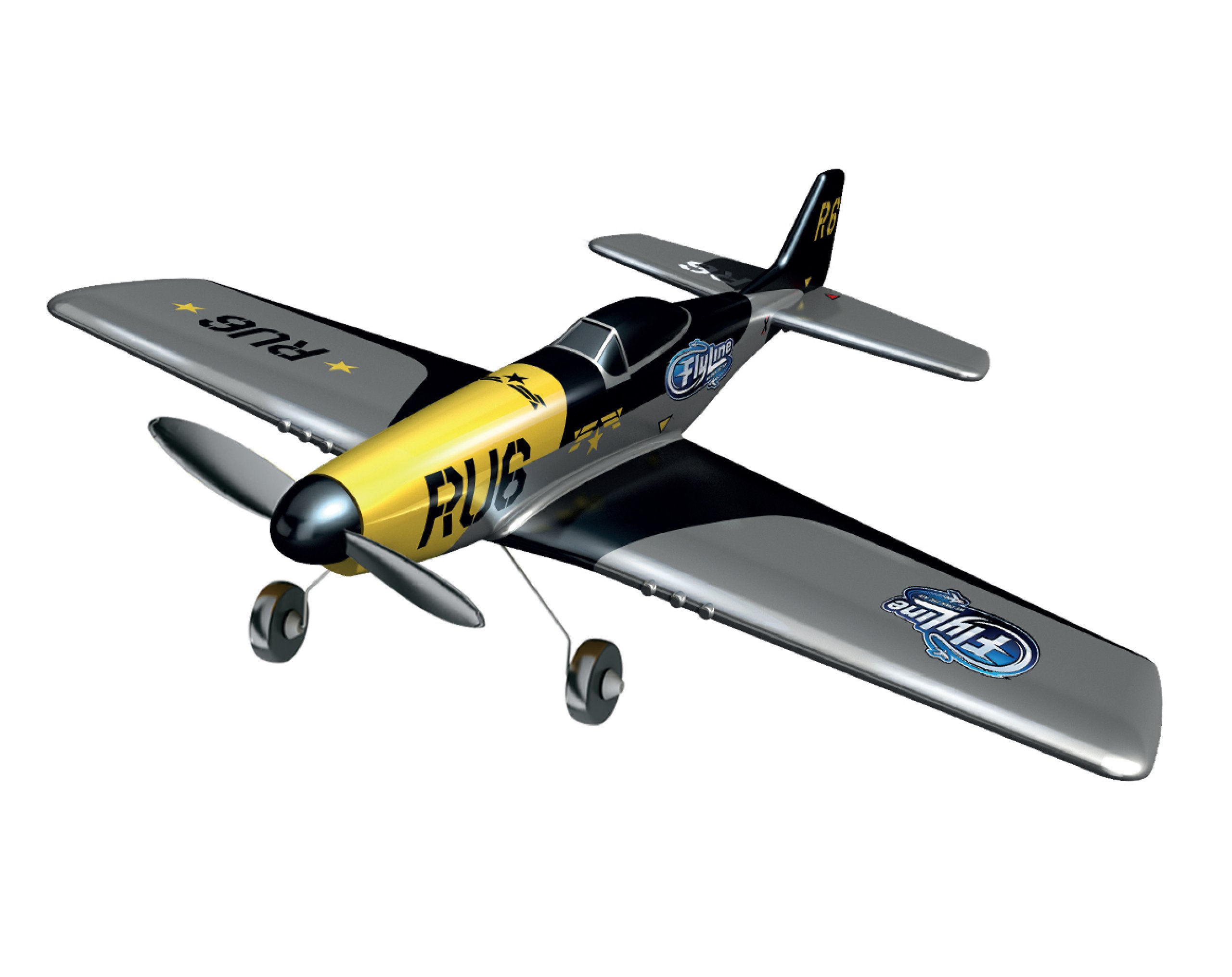 Flyline WARBIRDS P-51 Indoor Starter Set Flight System Golden Eagle