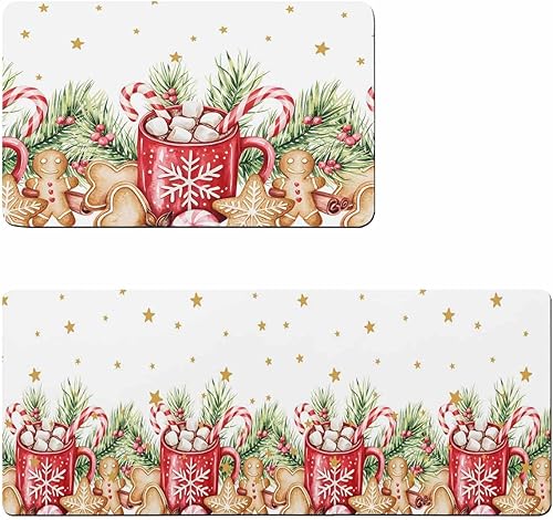 Tapete de baño de Feliz Navidad, antideslizante, de secado rápido y absorbente, tierra de diatomeas, fregadero, dormitorio, cocina, lavable, con