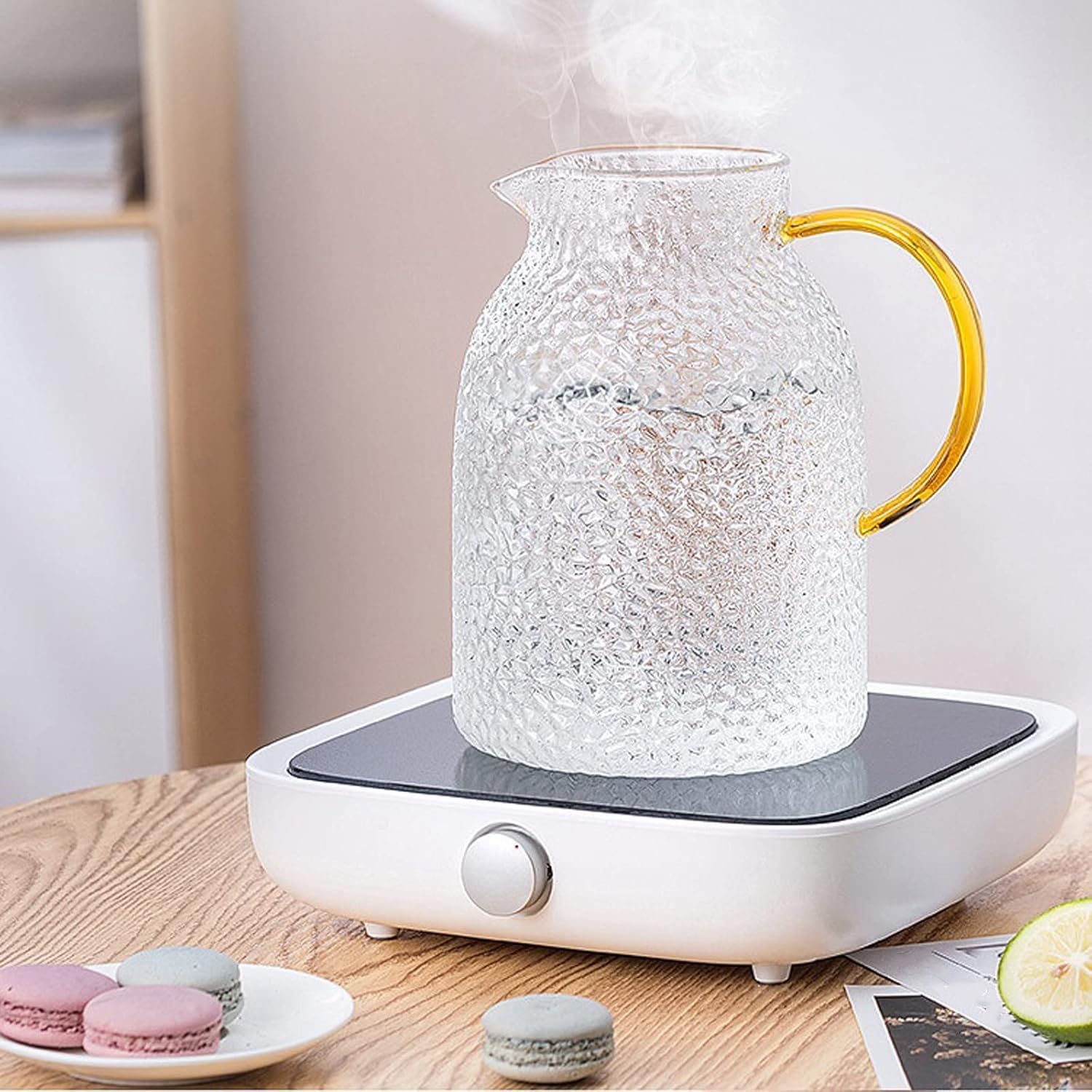 Milchkännchen, Soßenschüssel, Wasserbecher, Krug, Kaffeeweißer, Zucker, Soße, große Kaltkaraffe, Glaskessel, großer Topf für Zuhause