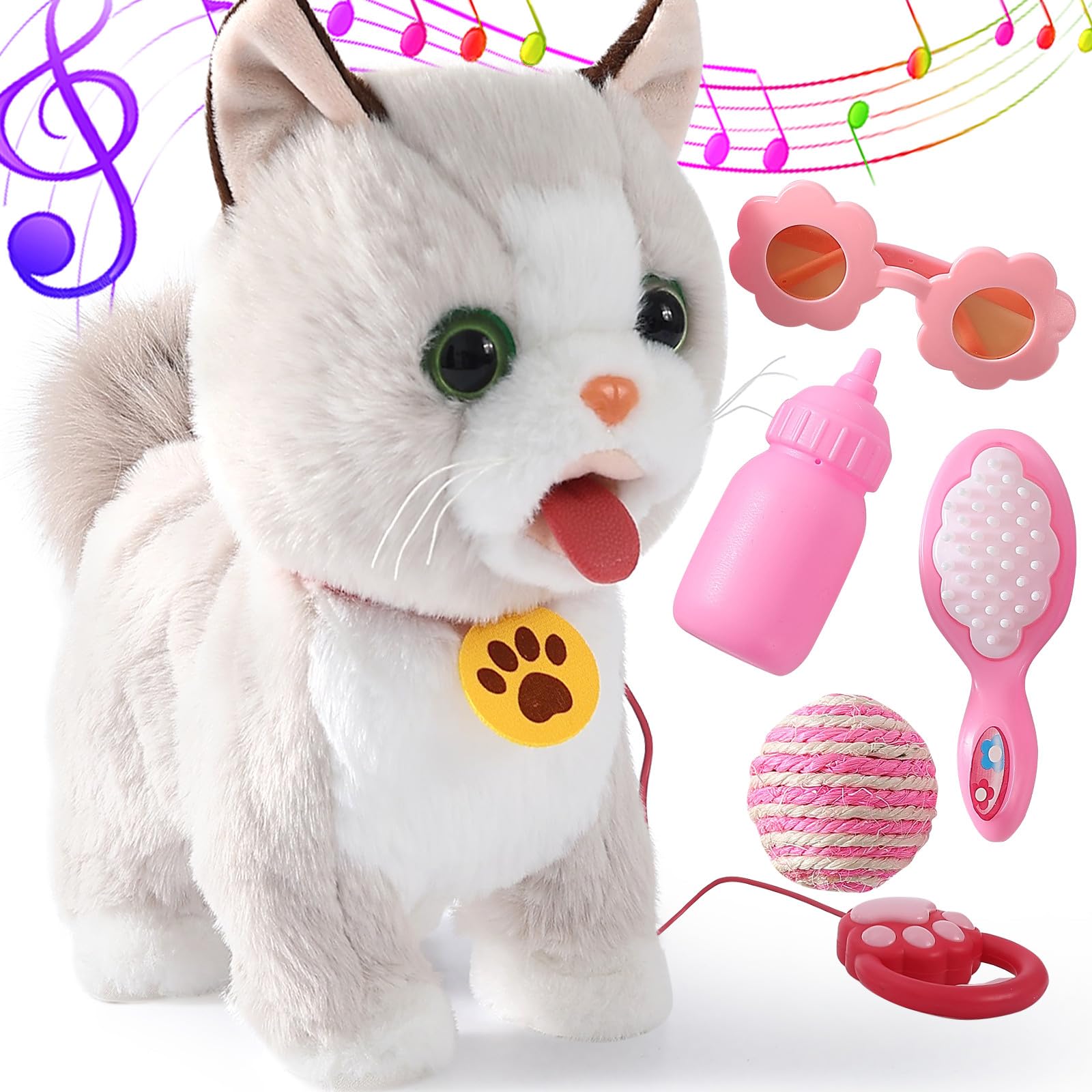 Amazon.co.jp: Ylpaprm ウォーキングキャットセット インタラクティブ