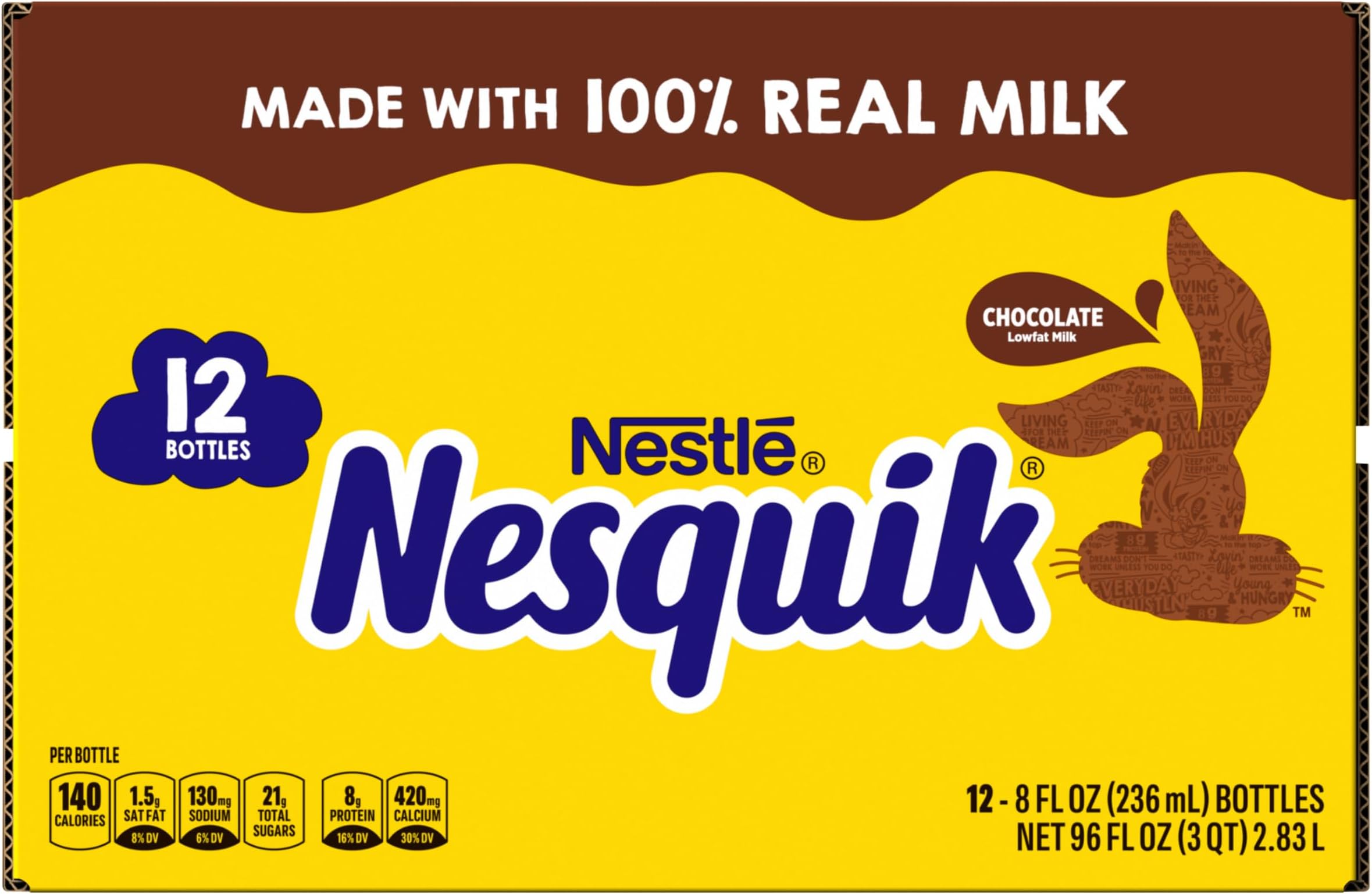 Chocolate Milk, Lowfat Milk, 12 Pack of 8 fl oz