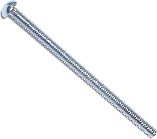 Miniatura 3 de Hard-to-Find Fastener 014973315559 Tornillos de máquina redondos ranurados, 8-32 x 3-12, pieza-15, zinc