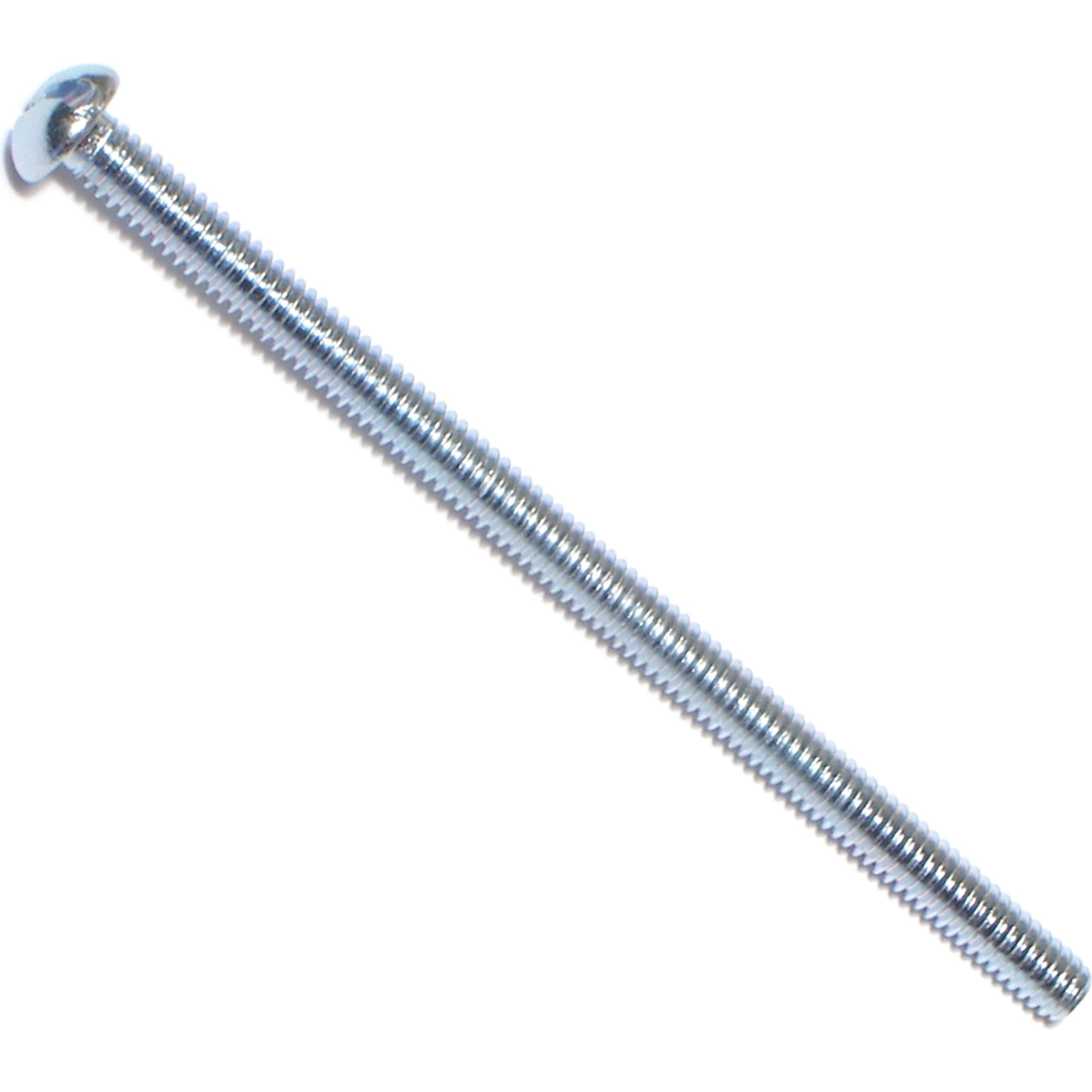 10-32 x 4 Slotted Machine Screws - Zinc Plated -4
