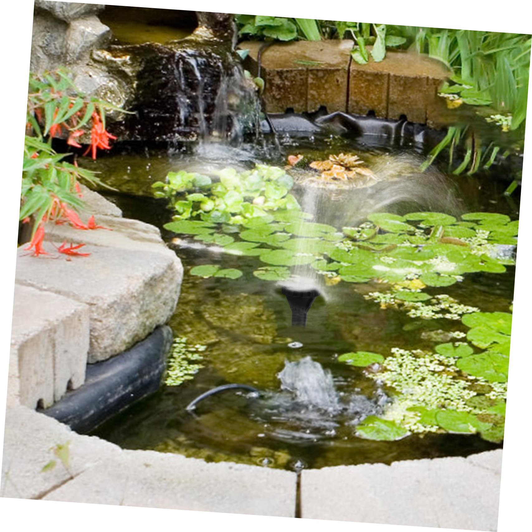 Milisten Ensemble De 9 TêTes De PulvéRisation De Fontaine À Eau pour ÉTang Buses De Pompe Submersible pour Bassin Jardin Piscine Accessoires De Jet RéGlables