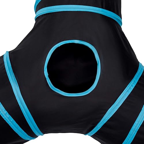 Vista 154 de Tempcore - Túnel para gatos con forma de tubo plegable de 3 vías, para interiores, juguete con forma de bola para mirar, para gato, cachorro, Moneda