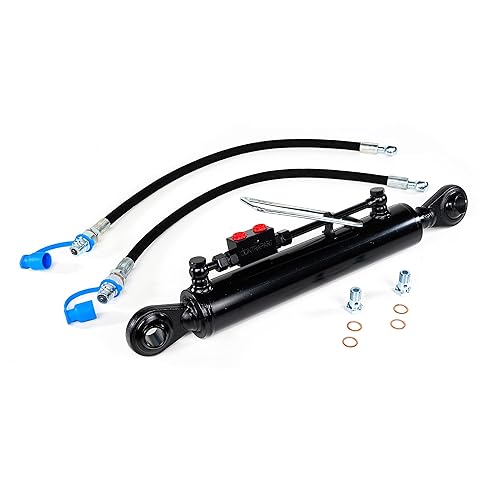 Enlace superior hidráulico Cat. 2-2 con Bloque de Bloqueo Min. 27 316" Max. 42 1516" con 2 x Mangueras Carrera. 15 34"