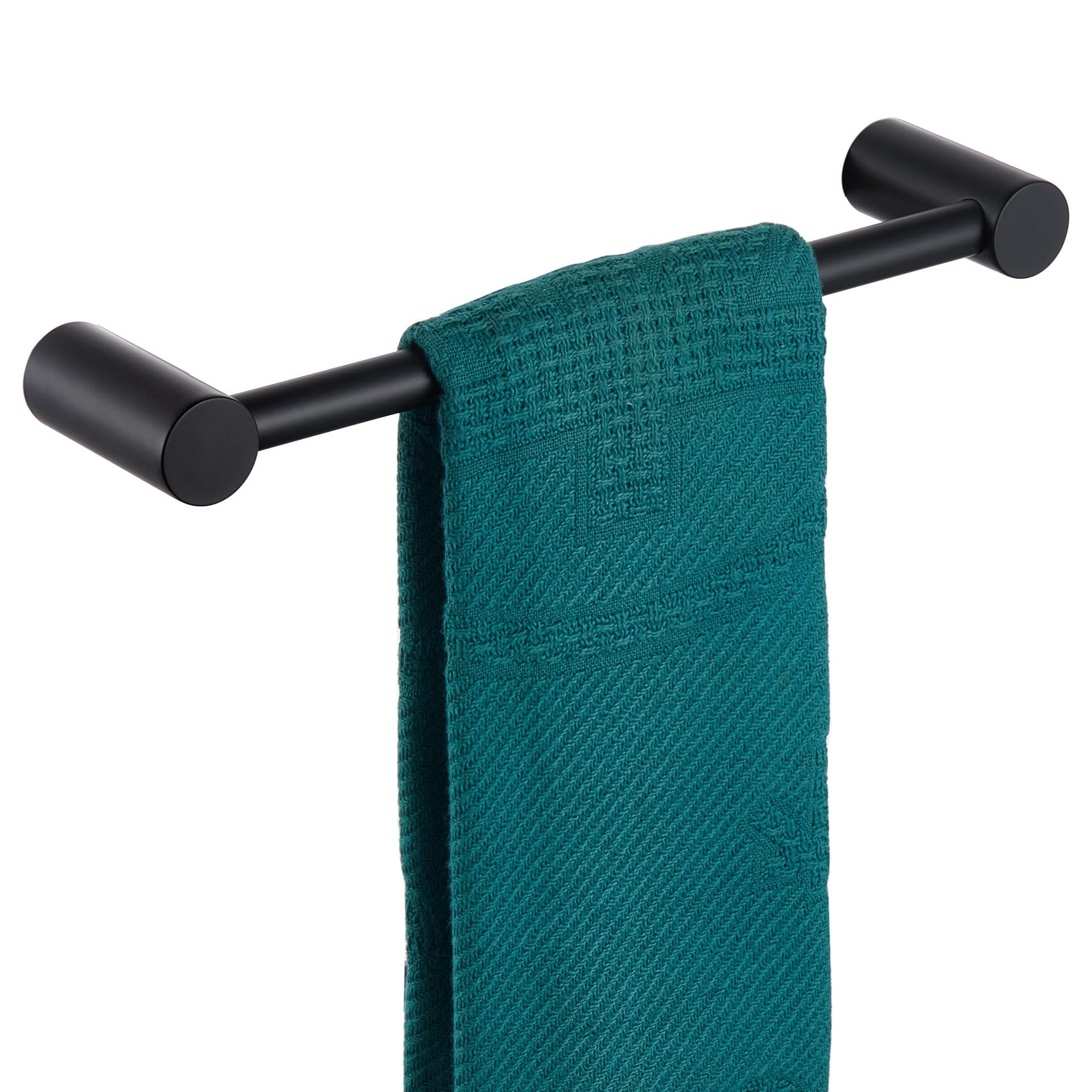 KOKOSIRI Towel Bars Matte Black 12-Inch Hand Towel Holder for Bathroom Wall Rack T-304 Stainless Steel Bathroom Accessories Wall Mounted, B4007BK-L12