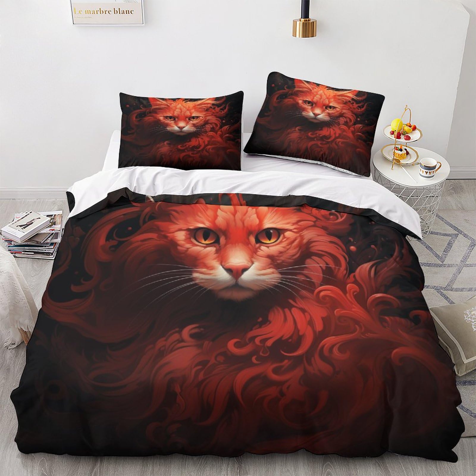 Ram Biancheria Da Letto Chiusura A Cerniera Set Copripiumino Morbida Microfibra Bedding Set Calore Duvet Cover Colorato prairie Animals Set Di Biancheria Da Letto Single(135x200cm
