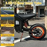 Vista 6 de HIAORS 3.00-12 80/100-12 Tubo interior de 12 pulgadas Válvula recta Innertube para 70cc 90cc 110cc 125cc CRF70 XR CRF 70 KLX 110 DRZ 110 TTR 90 Pit