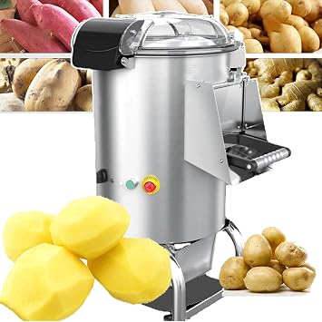 Commercial Electric Potato Peeler, Stainless Steel Potato Peeler, 70-100 Kg/Hour, Suitable for Restaurants, Kitchens