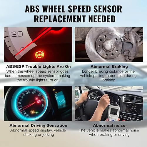 Miniatura 6 de Bapmic 34526870075 Sensor de velocidad de rueda ABS delantero izquierdo/derecho compatible con 128i/135i 2009-2013, 323i 2006-2011, 325i/330i 2006,