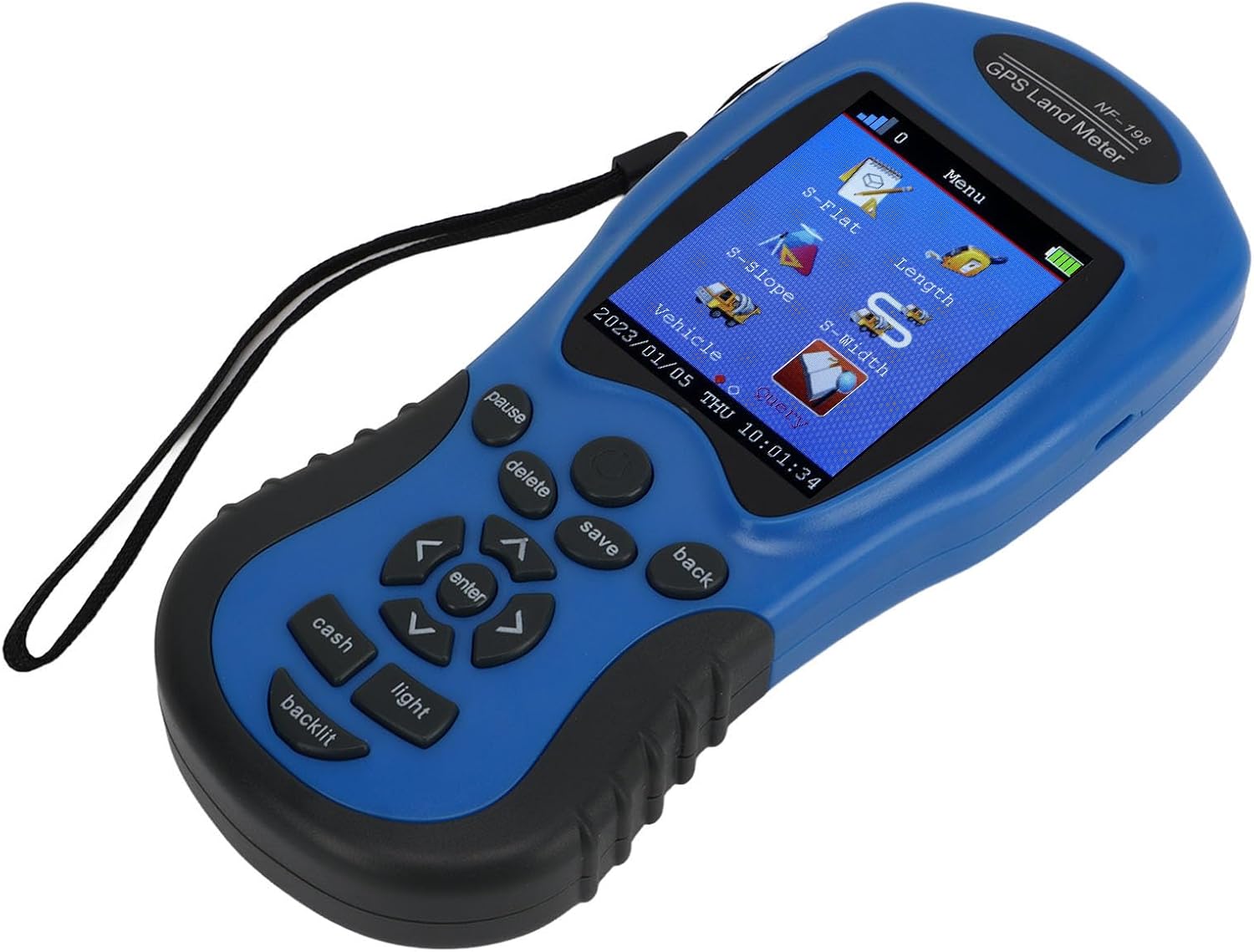 Professional Land Area Measure Meter, High Precision Farmland Measuring Instrument with Data Storage 2000mAh Battery Auto Calculation for Outdoor Surveying