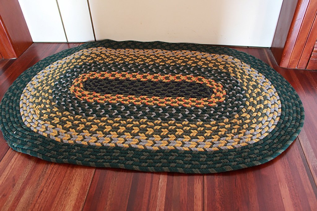 Alfombra de algodón hecha a mano para mesa de centro sofá sala y dormitorio MU 6