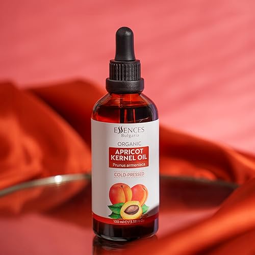 Miniatura 4 de Essences Bulgaria Aceite orgánico de albaricoque de 3.4 onzas líquidas  3.4 fl oz  Aceite 100% natural prensado en frío  Calidad terapéutica  Granja