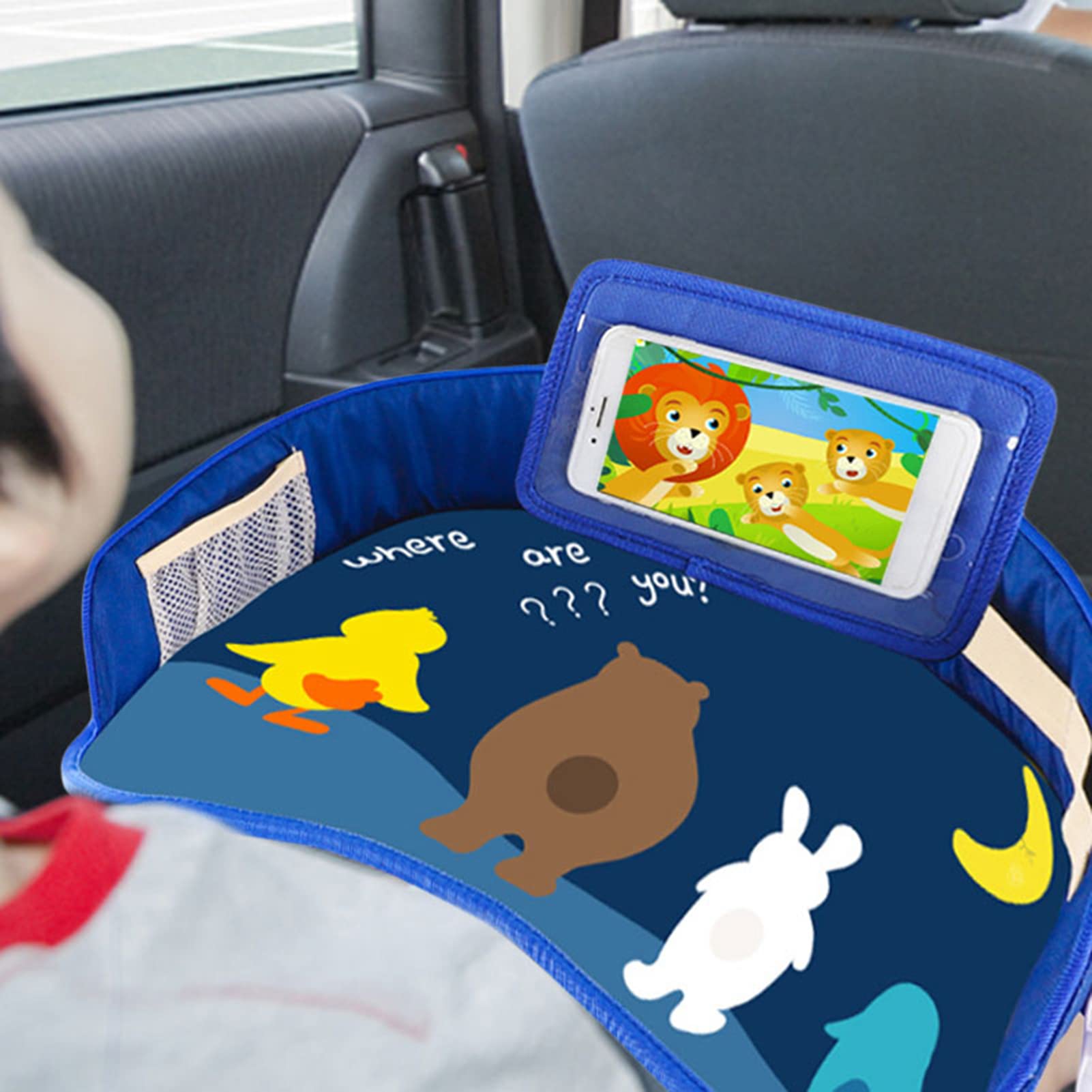 Vassoio Da Viaggio Per Seggiolino Auto Bambini - Tavolino Portatile Per Auto E Aereo - Foto 9