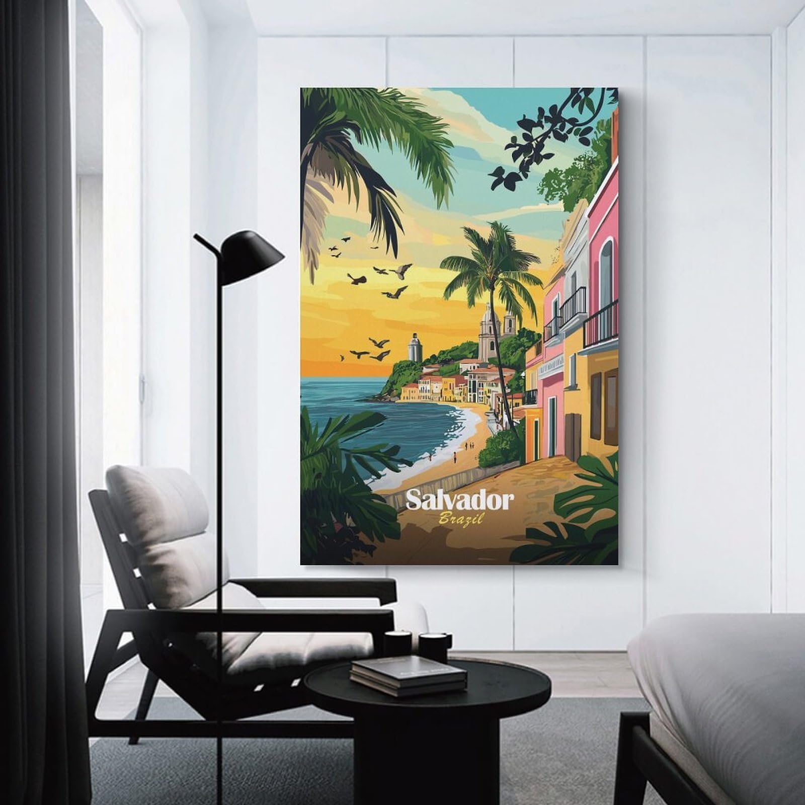 Junmoney Salvador, Brazil Travel (3) Canvas Art Print, 24x36inch(60x90cm), for Hallway, Bedroom Or Modern Interiors, A Wall Art Gift for Fresh Interiors