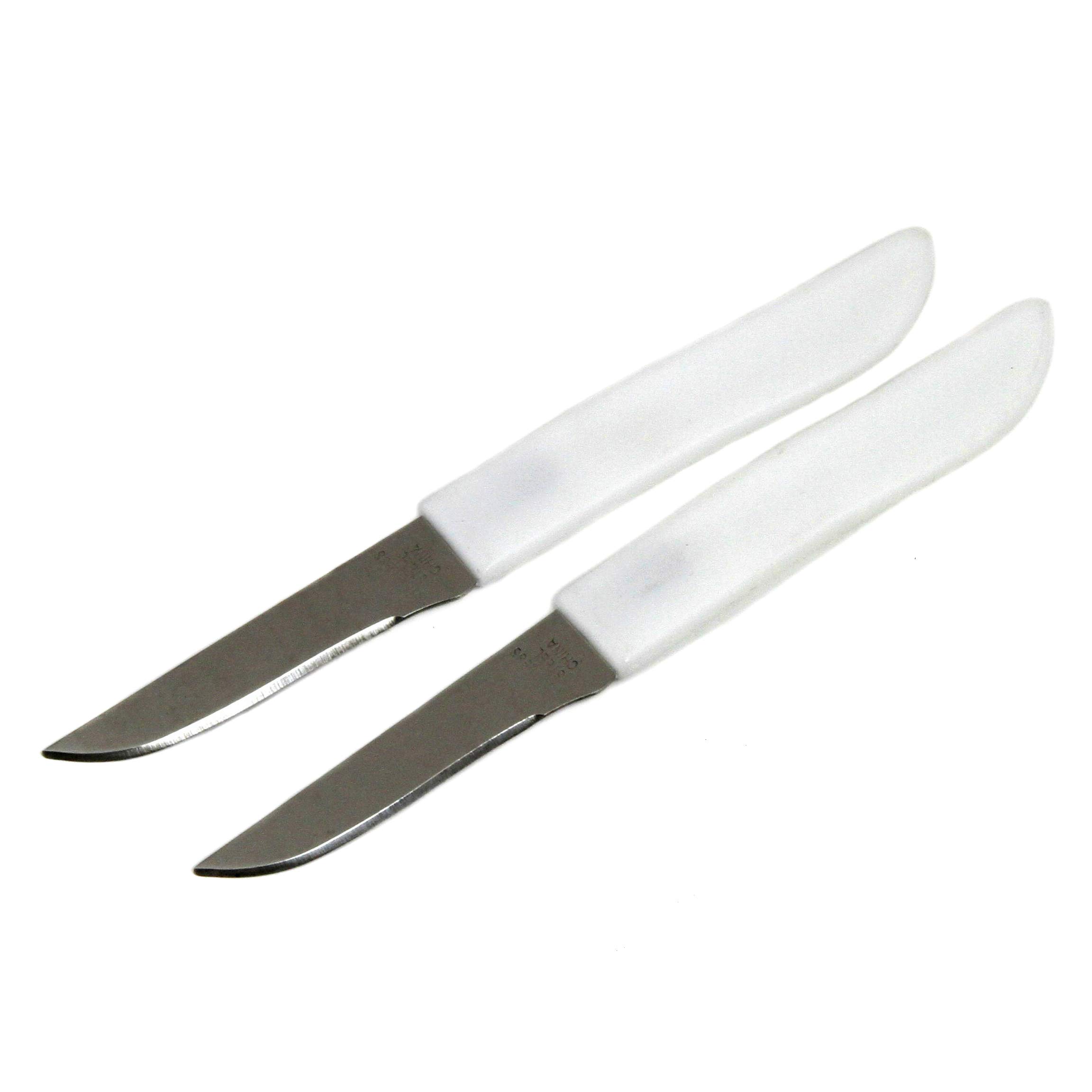 Chef Craft Select Paring Knife Set, 2.5 inch blade 6 inches in length 2 piece set, Stainless Steel/Black