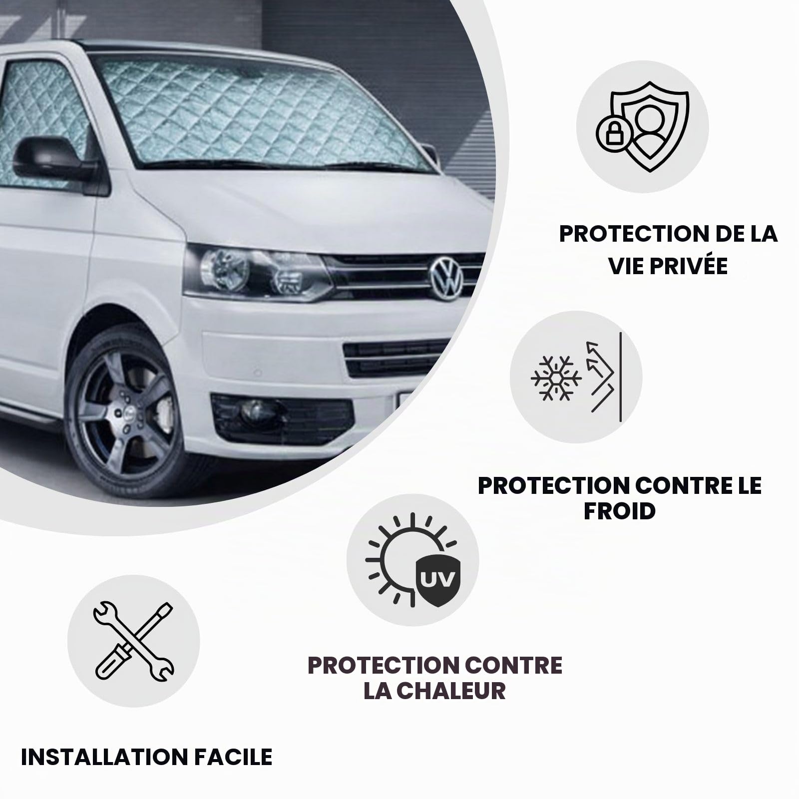 Stores thermiques internes Premium 9 couches – VW T5/T6