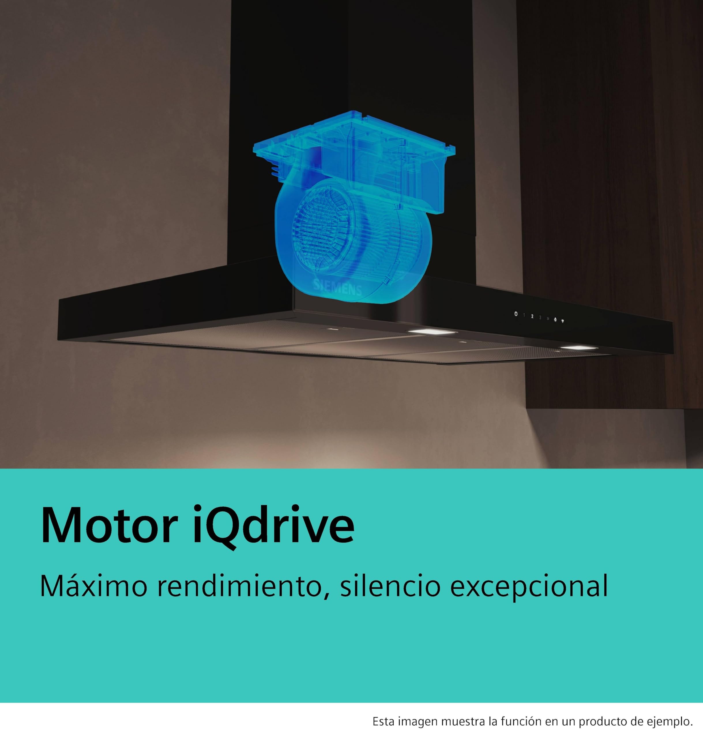 Siemens - Campana Extractora Decorativa de Pared, iQ500, 90 cm de ancho, negro mate, LC97BDN60