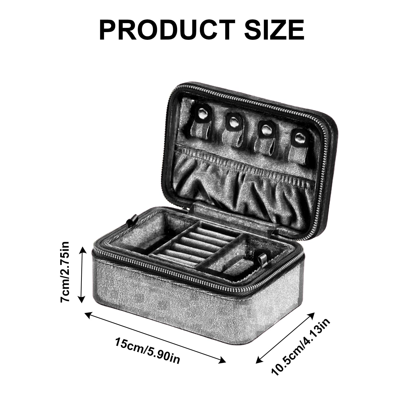 Estuche de exhibición de joyería, caja de almacenamiento de collares, caja elegante, soporte portátil para collares, adecuado para estuche de collar